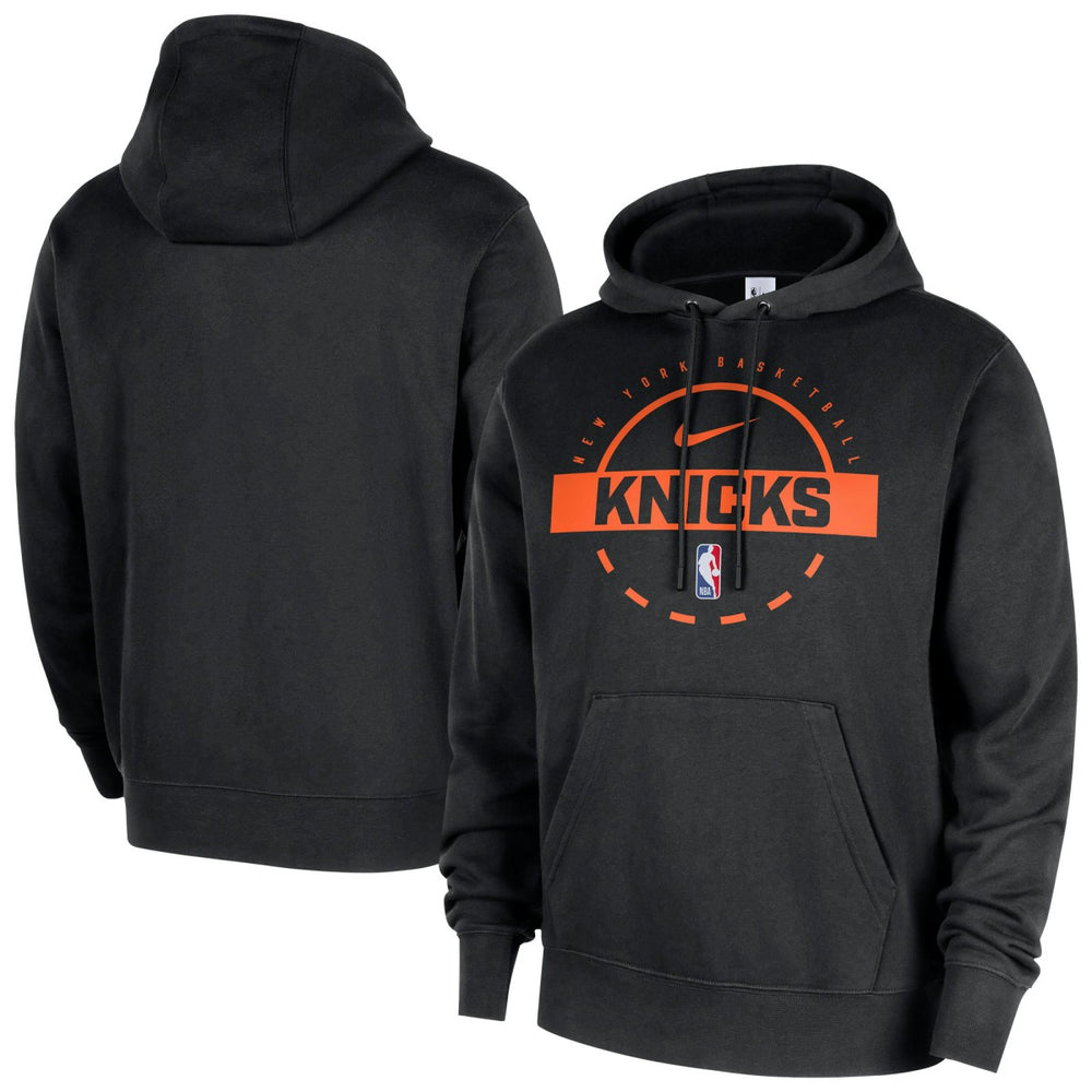 New York Knicks 2025/26 Authentic Practice Club Pullover Hoodie - Black | Nike on sale