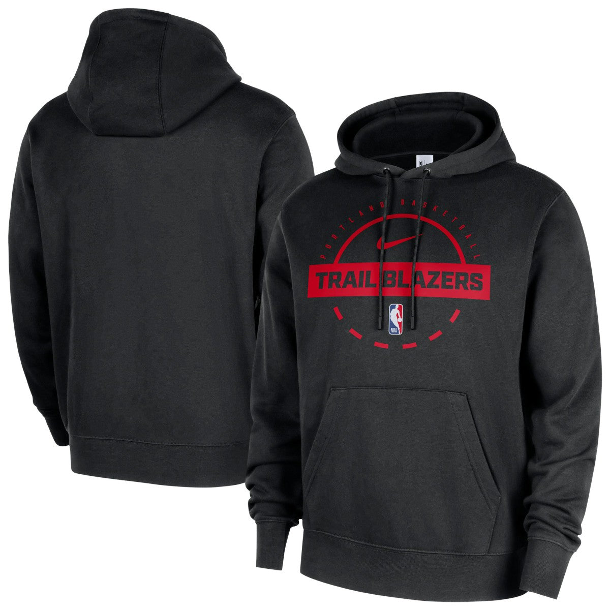 Portland Trail Blazers 2025/26 Authentic Practice Club Pullover Hoodie - Black | Nike cheap