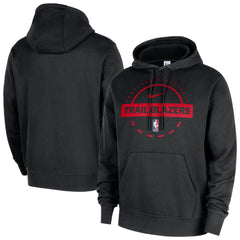 Portland Trail Blazers 2025/26 Authentic Practice Club Pullover Hoodie - Black | Nike cheap