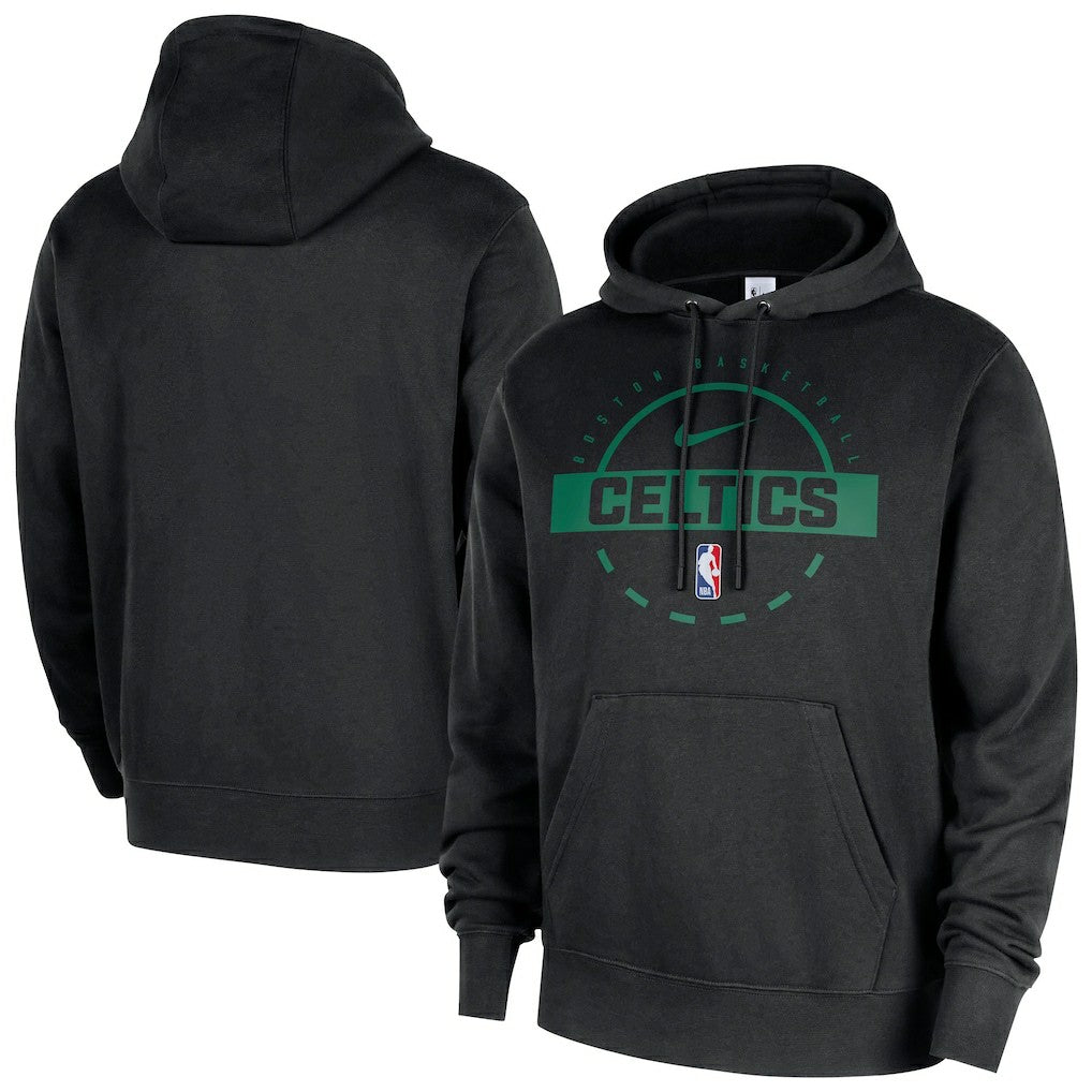 Boston Celtics 2025/26 Authentic Practice Club Pullover Hoodie - Black | Nike on sale