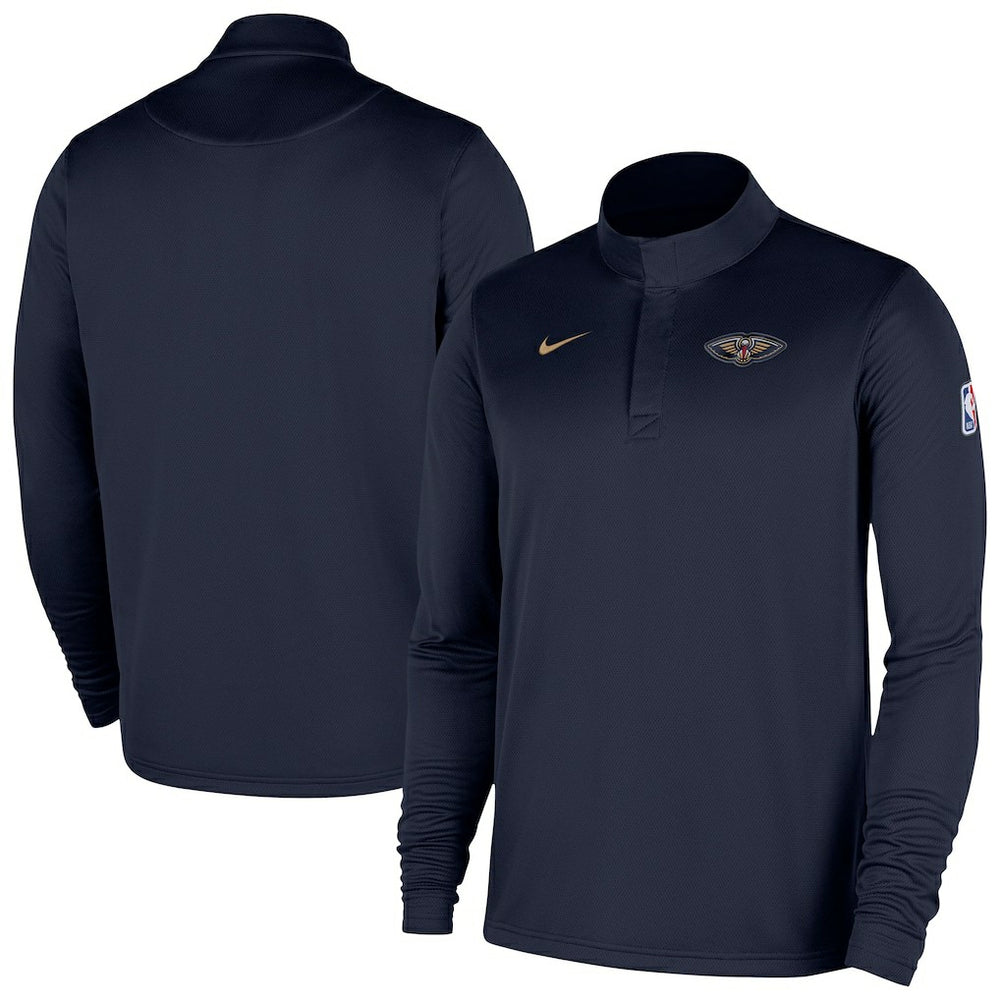 New Orleans Pelicans 2025/26 Authentic Coaches Quarter-Zip Dri-Fit Top - Navy | Nike outlet