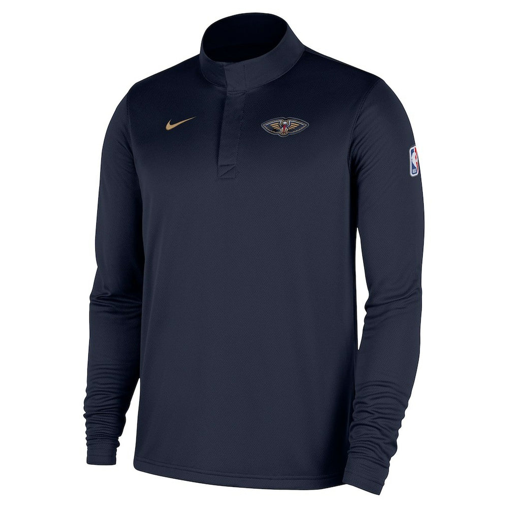 New Orleans Pelicans 2025/26 Authentic Coaches Quarter-Zip Dri-Fit Top - Navy | Nike outlet