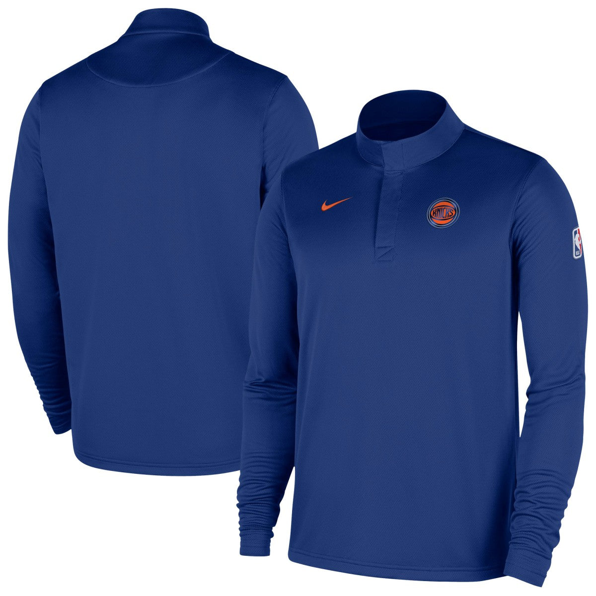 New York Knicks 2025/26 Authentic Coaches Quarter-Zip Dri-Fit Top - Blue | Nike for sale