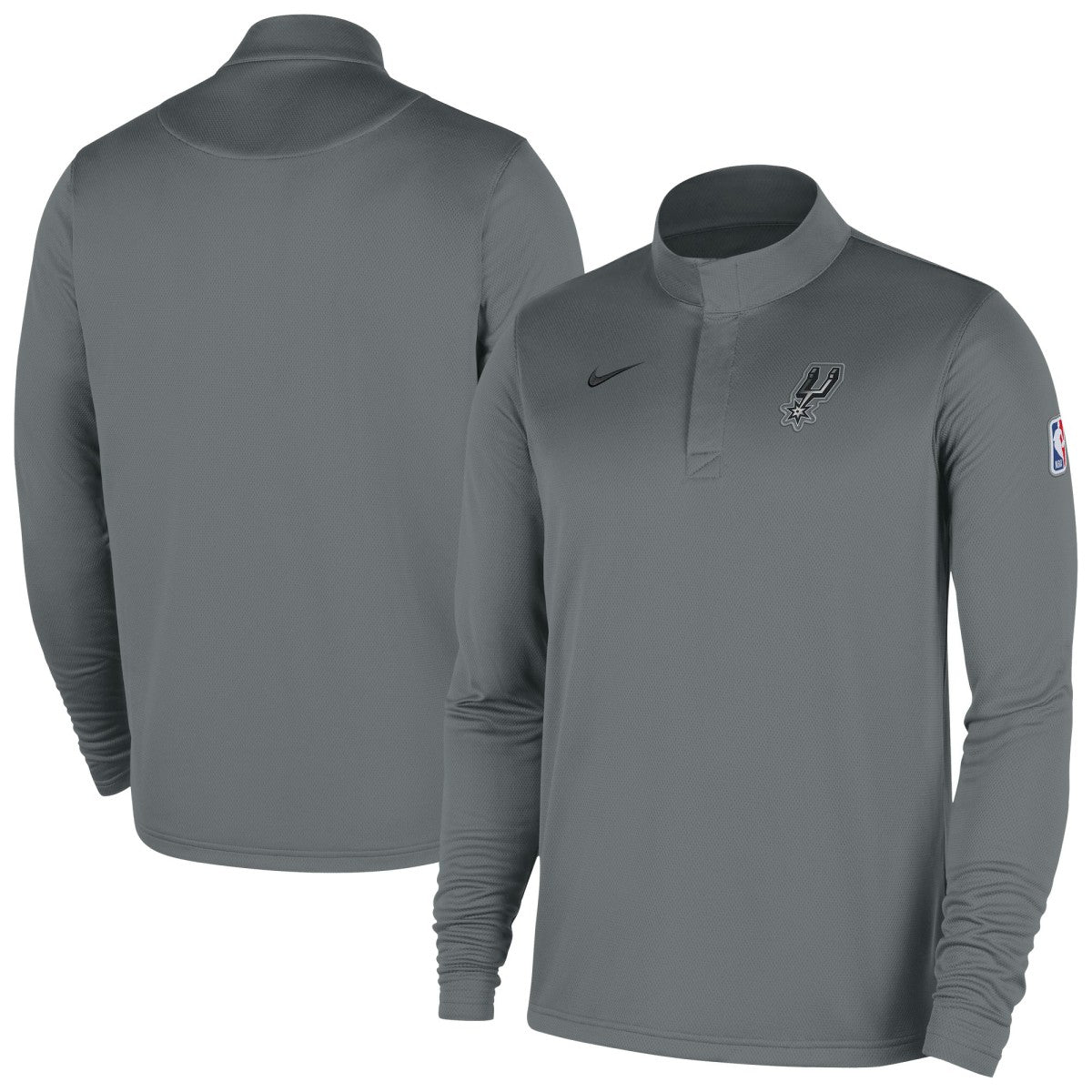 San Antonio Spurs 2025/26 Authentic Coaches Quarter-Zip Dri-Fit Top - Silver | Nike for sale