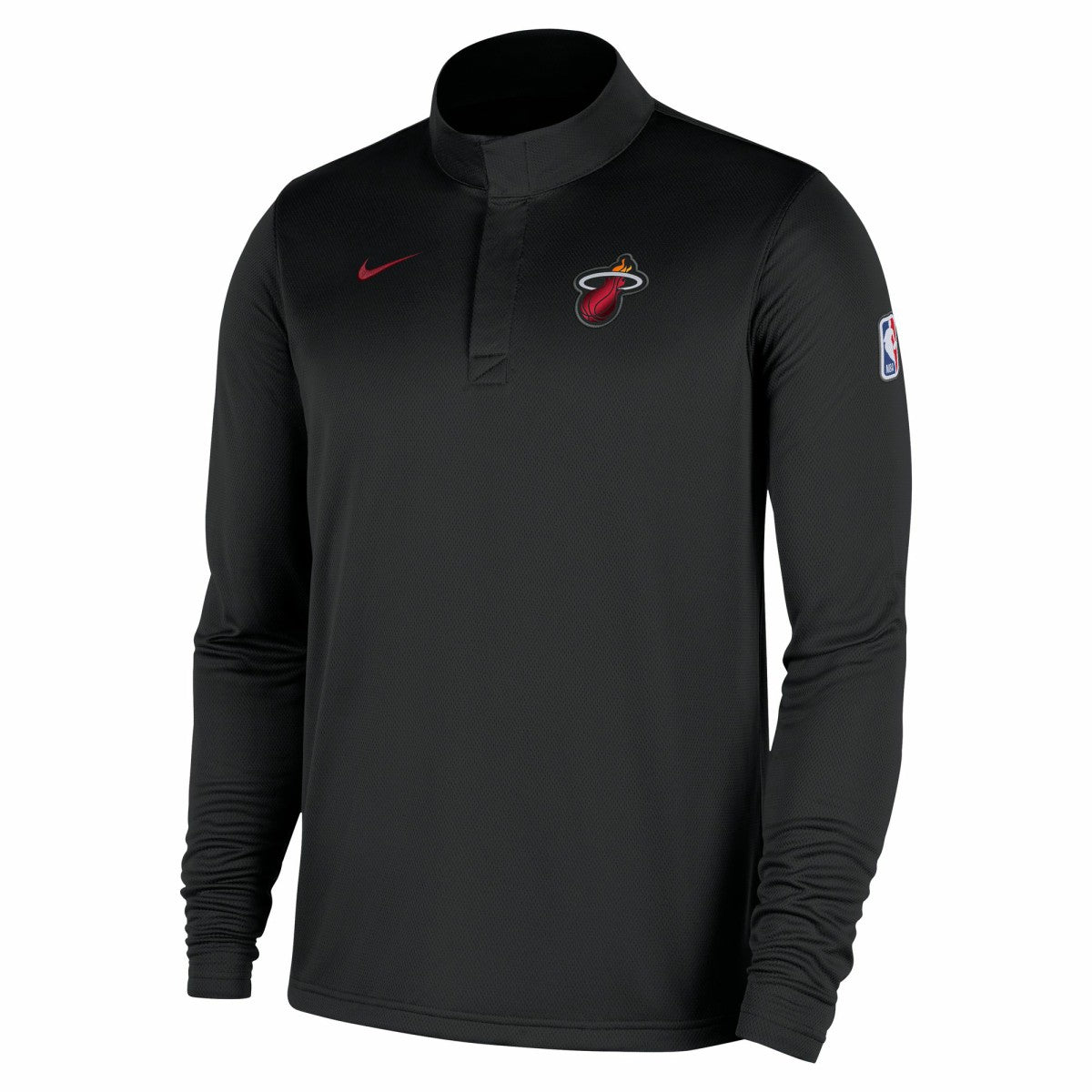 Miami Heat 2025/26 Authentic Coaches Quarter-Zip Dri-Fit Top - Black | Nike for sale