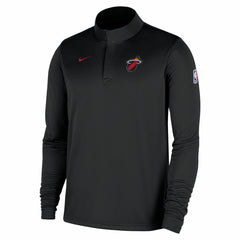 Miami Heat 2025/26 Authentic Coaches Quarter-Zip Dri-Fit Top - Black | Nike for sale