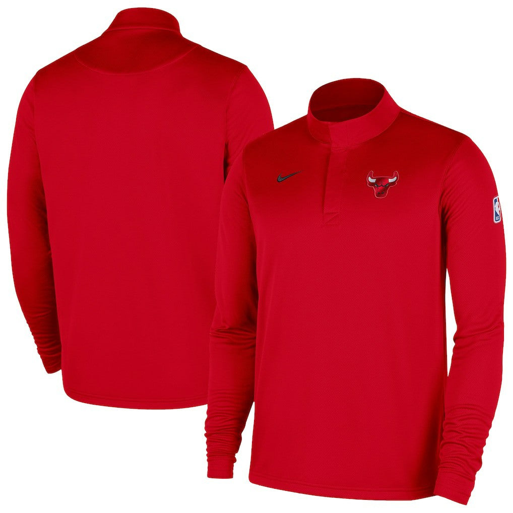 Chicago Bulls 2025/26 Authentic Coaches Quarter-Zip Dri-Fit Top - Red | Nike outlet