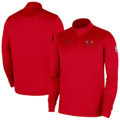Chicago Bulls 2025/26 Authentic Coaches Quarter-Zip Dri-Fit Top - Red | Nike outlet
