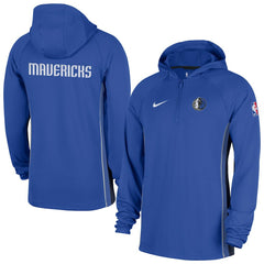 Dallas Mavericks Authentic On Court Zone Quarter-Zip Dri-FIT Hoodie Jacket sale - Royal | Nike discount