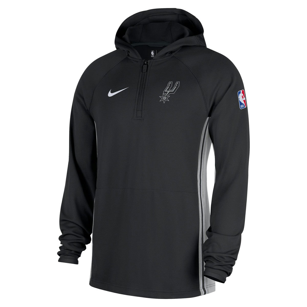 San Antonio Spurs Authentic On Court Zone Quarter-Zip Dri-FIT Hoodie Jacket - Black | Nike on sale