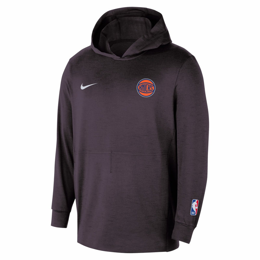 New York Knicks Authentic Practice Yoga Restore Dri-Fit Pullover Hoodie - Black | Nike outlet