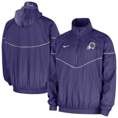 Phoenix Suns Courtside Windrunner Woven Half-Zip Hooded Jacket - Purple | Nike online