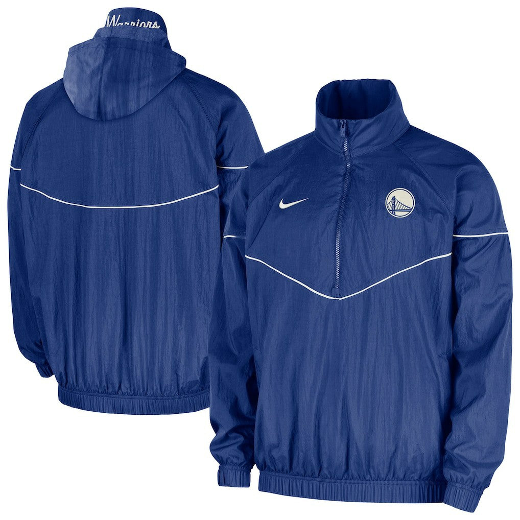 Golden State Warriors Courtside Windrunner Woven Half-Zip Hooded Jacket sale - Royal | Nike shop