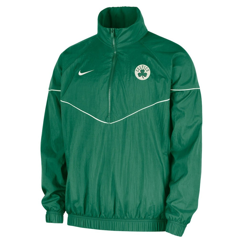 Boston Celtics Courtside Windrunner Woven Half-Zip Hooded Jacket - Kelly Green | Nike shop