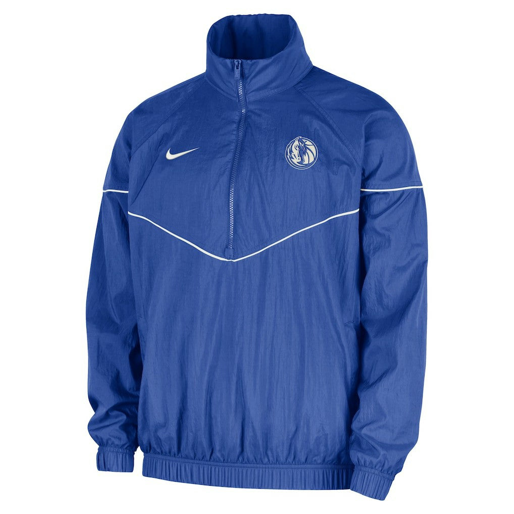Dallas Mavericks Courtside Windrunner Woven Half-Zip Hooded Jacket sale - Blue | Nike shop