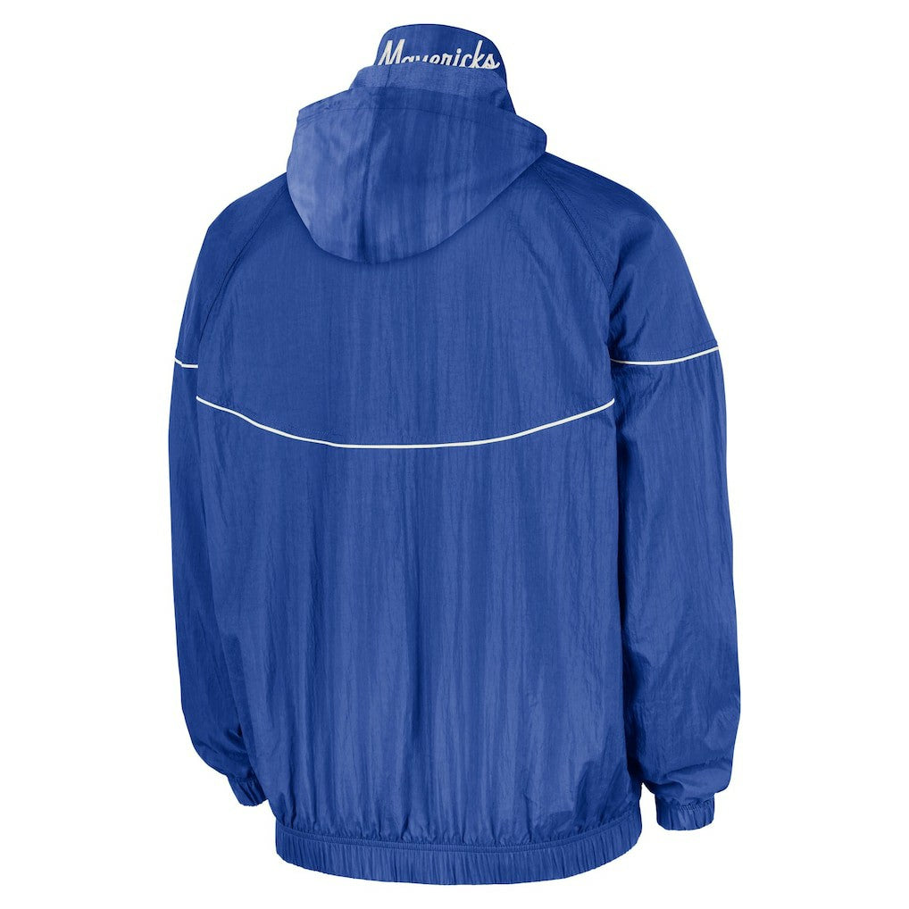 Dallas Mavericks Courtside Windrunner Woven Half-Zip Hooded Jacket sale - Blue | Nike shop