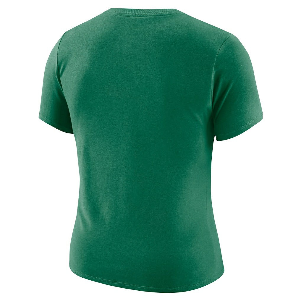 Boston Celtics Women's Courtside Modest Cropped Tri-Blend T-Shirt - Kelly Green | Nike on sale