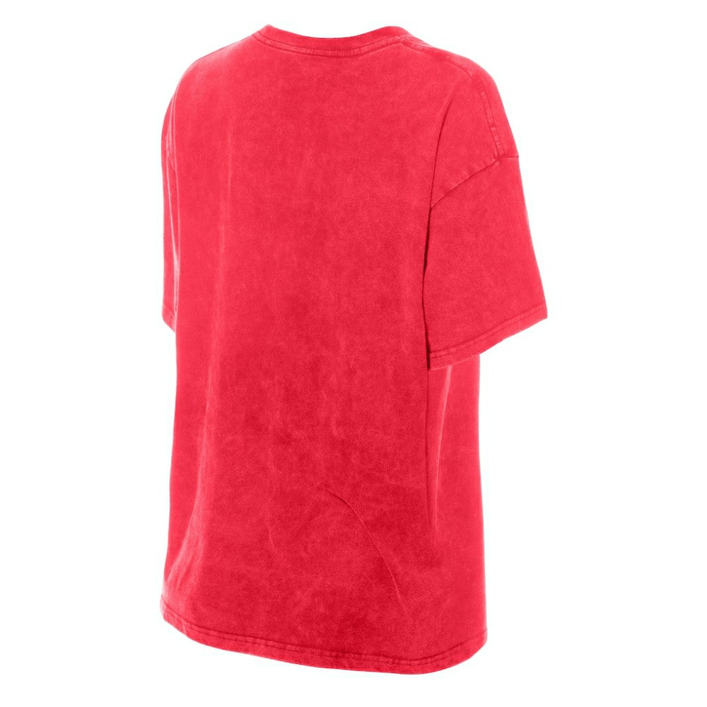 Philadelphia Phillies Women's Mineral Wash Oversized T-Shirt - Red | New Era