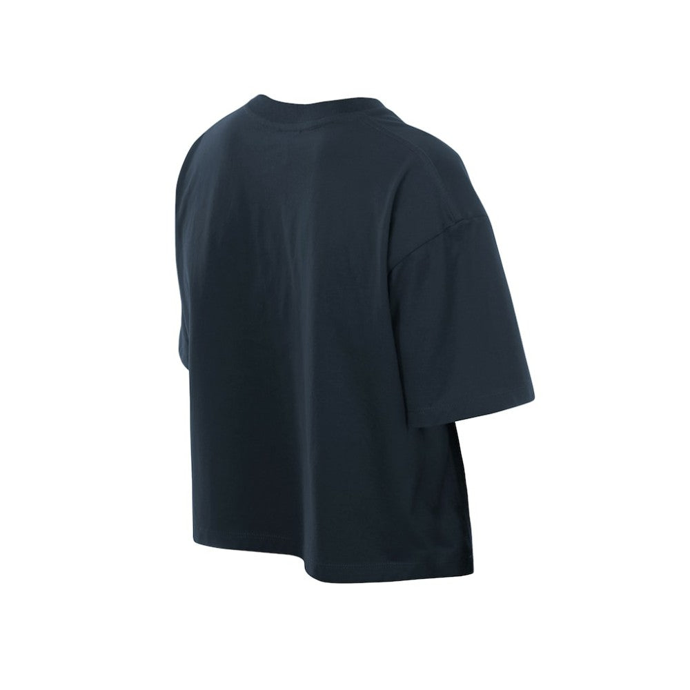 Houston Astros Women's Boxy Foil Logo T-Shirt - Navy | New Era
