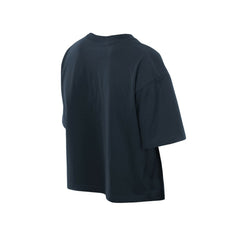 Atlanta Braves Women's Boxy Foil Logo T-Shirt - Navy | New Era