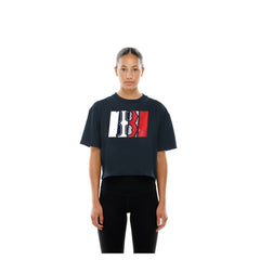 Boston Red Sox Women's Boxy Foil Logo T-Shirt - Navy | New Era