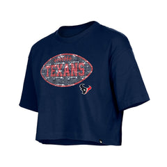 NFL Houston Texans Girl's Flip Sequin Boxy T-Shirt