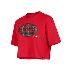 NFL San Francisco 49ers Girl's Flip Sequin Boxy T-Shirt