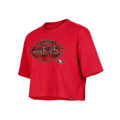 NFL San Francisco 49ers Girl's Flip Sequin Boxy T-Shirt