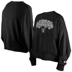 NFL Las Vegas Raiders Girl's Flip Sequin Sweatshirt