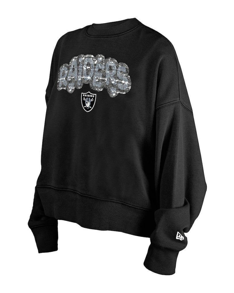 NFL Las Vegas Raiders Girl's Flip Sequin Sweatshirt