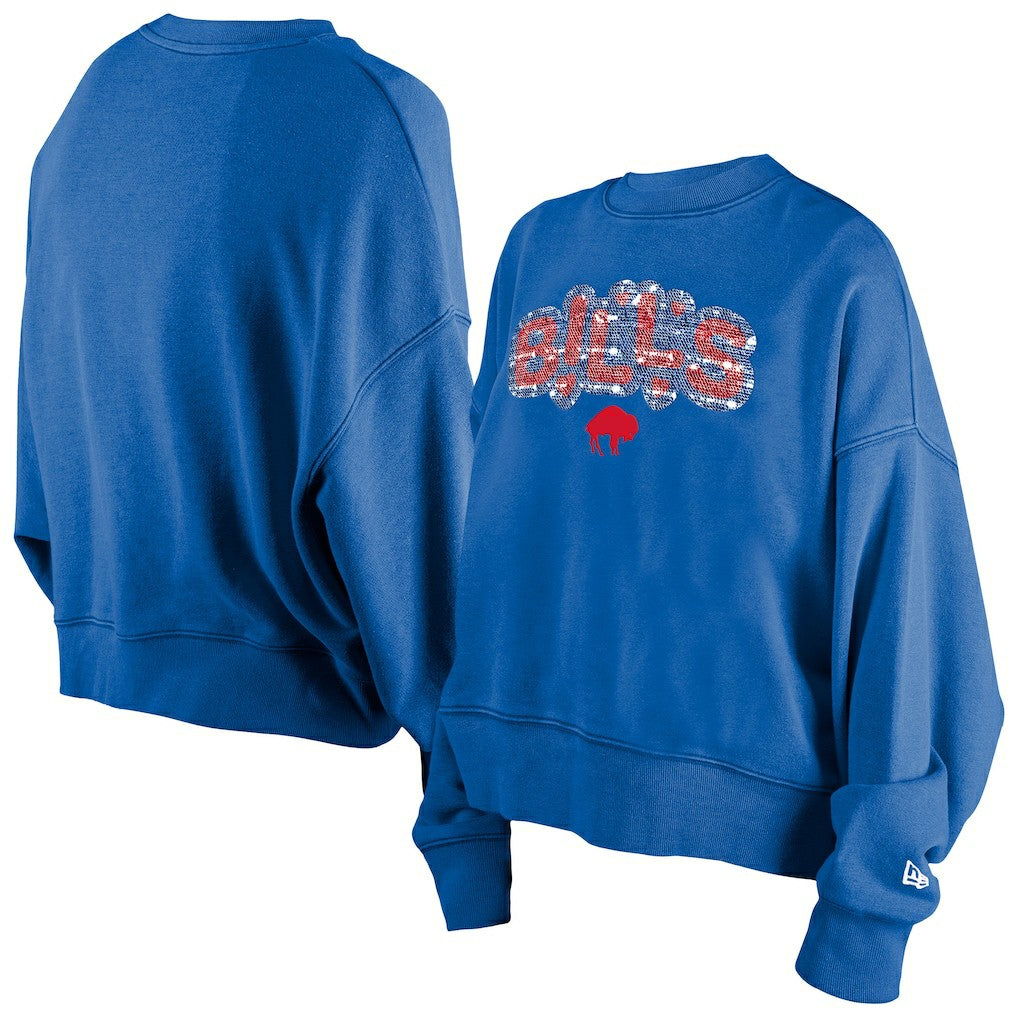 NFL Buffalo Bills Girl's Flip Sequin Sweatshirt