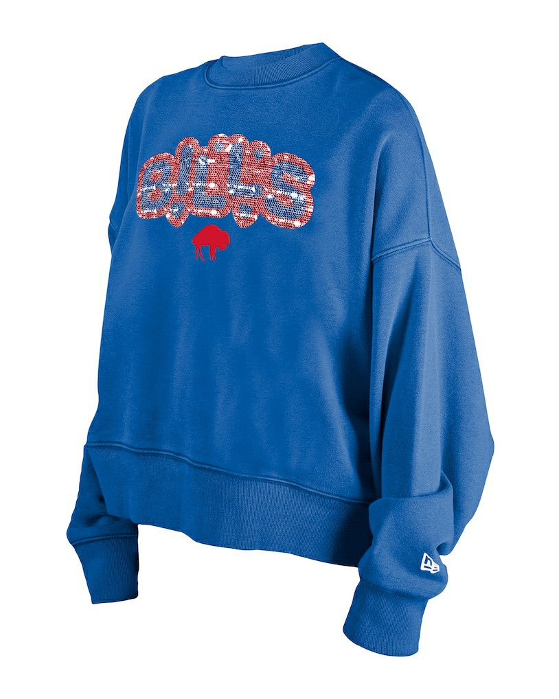 NFL Buffalo Bills Girl's Flip Sequin Sweatshirt