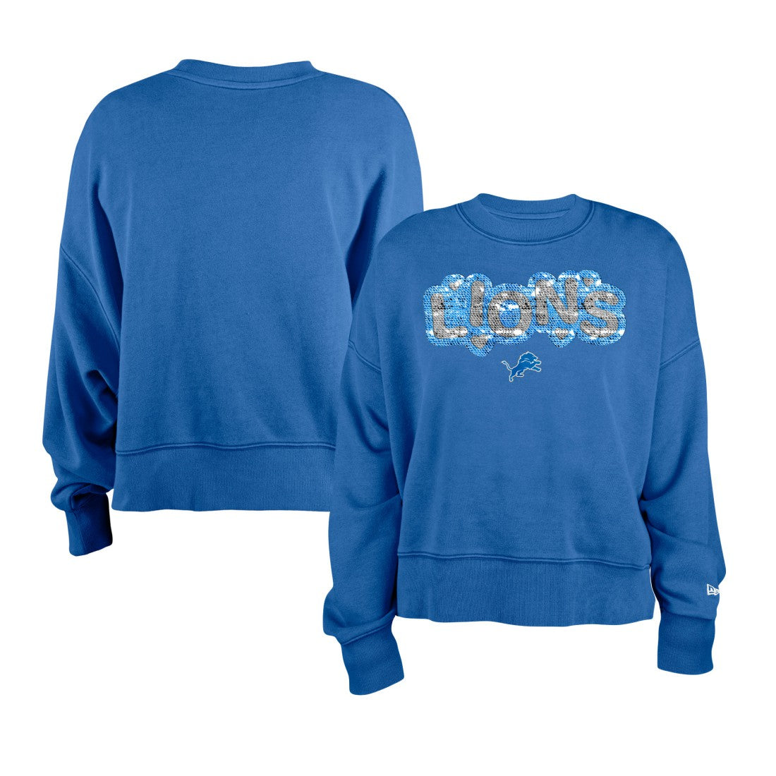 NFL Detroit Lions Girl's Flip Sequin Sweatshirt