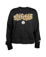 NFL Pittsburgh Steelers Girl's Flip Sequin Sweatshirt