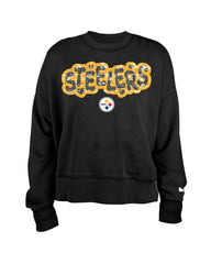 NFL Pittsburgh Steelers Girl's Flip Sequin Sweatshirt