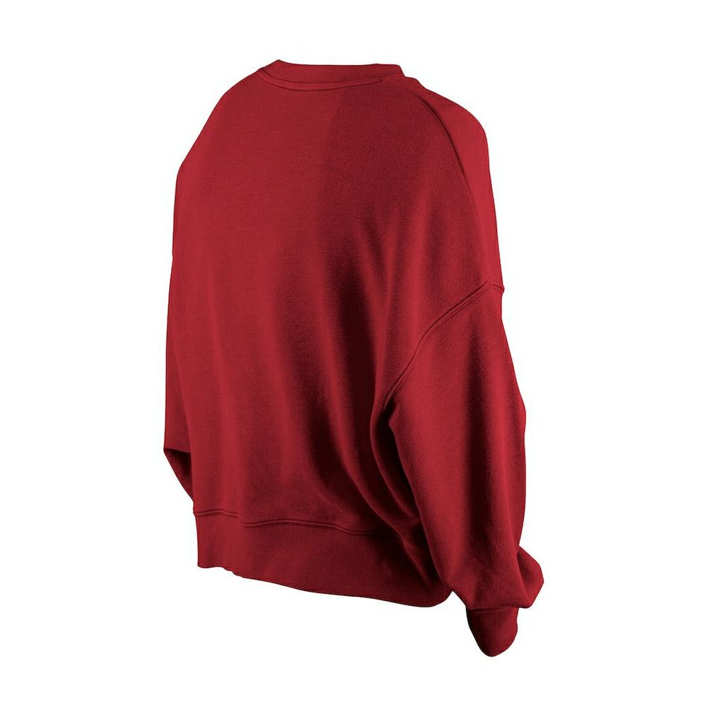 NFL Washington Commanders Women's Oversized Throwback Mineral Wash Crew Neck Sweatshirt