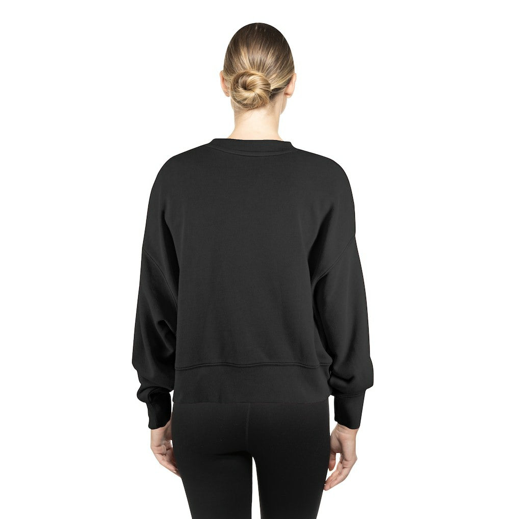 NFL Baltimore Ravens Women's Oversized Throwback Mineral Wash Crew Neck Sweatshirt