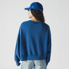 NFL Buffalo Bills Women's Oversized Throwback Mineral Wash Crew Neck Sweatshirt