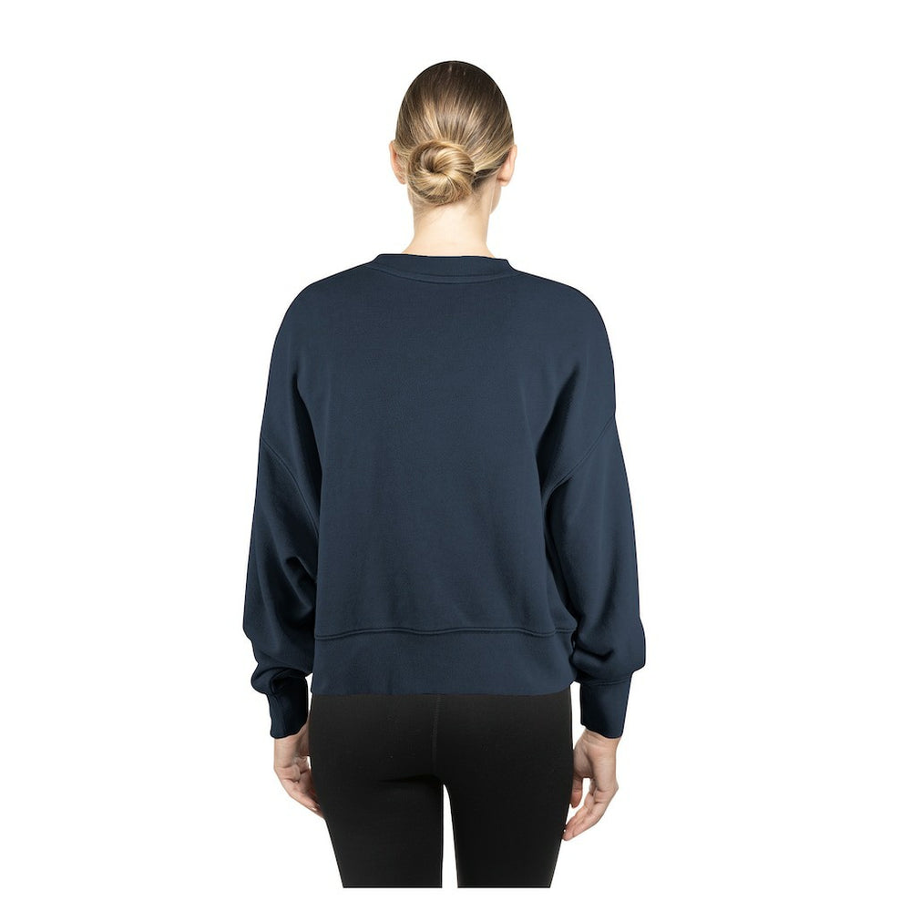 NFL Seattle Seahawks Women's Oversized Throwback Mineral Wash Crew Neck Sweatshirt