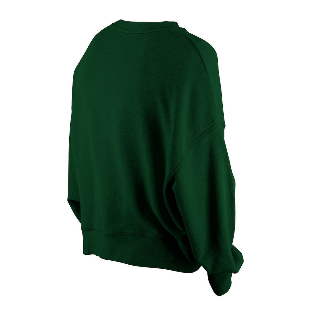 NFL Green Bay Packers Women's Oversized Throwback Mineral Wash Crew Neck Sweatshirt
