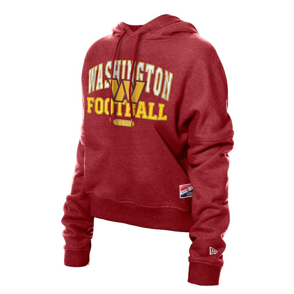NFL Washington Commanders Women's Throwback Boxy Hoodie Sweatshirt