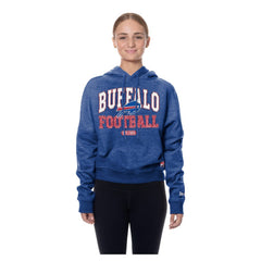NFL Buffalo Bills Women's Throwback Boxy Hoodie Sweatshirt