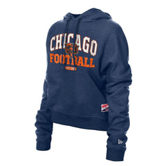 NFL Chicago Bears Women's Throwback Boxy Hoodie Sweatshirt