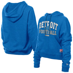 NFL Detroit Lions Women's Throwback Boxy Hoodie Sweatshirt