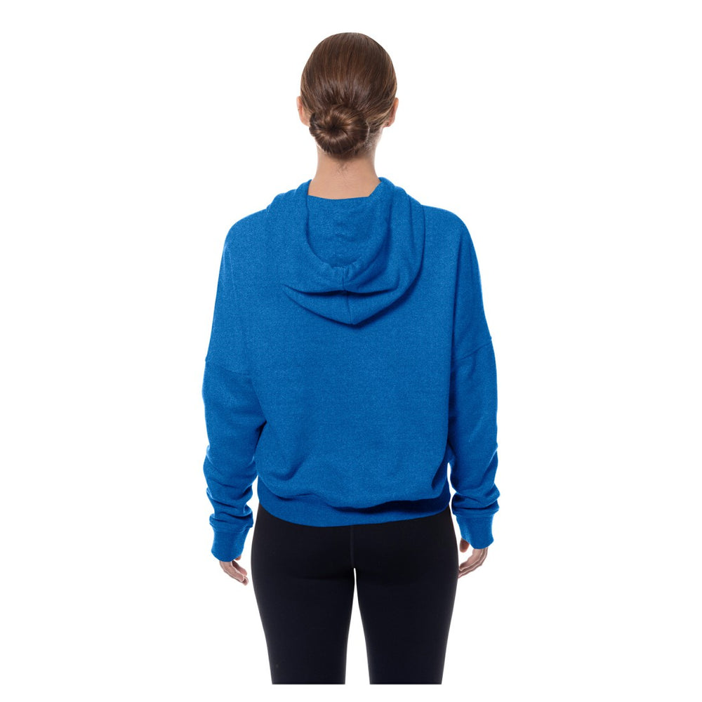 NFL Detroit Lions Women's Throwback Boxy Hoodie Sweatshirt