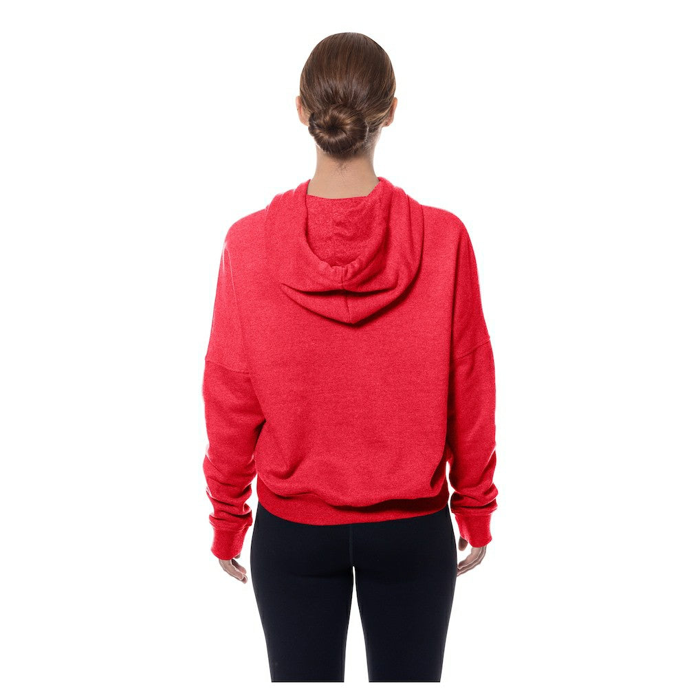 NFL Kansas City Chiefs Women's Throwback Boxy Hoodie Sweatshirt