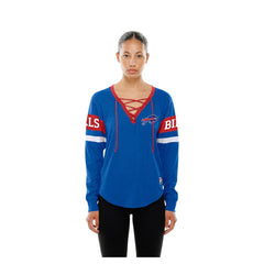 NFL Buffalo Bills Women's Throwback Lace-Up Long-Sleeve T-Shirt