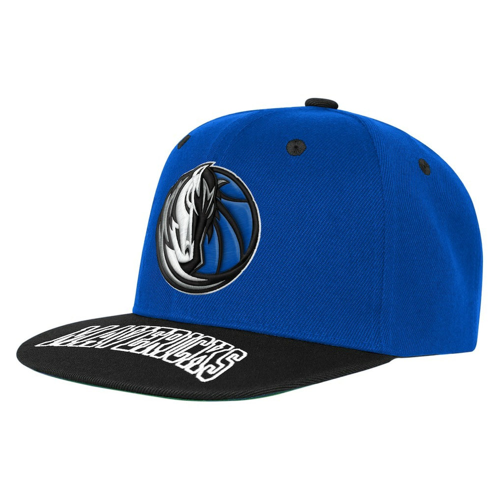 Dallas Mavericks Outerstuff Youth Two-Tone Snapback Hat sale - Blue/Black cheap