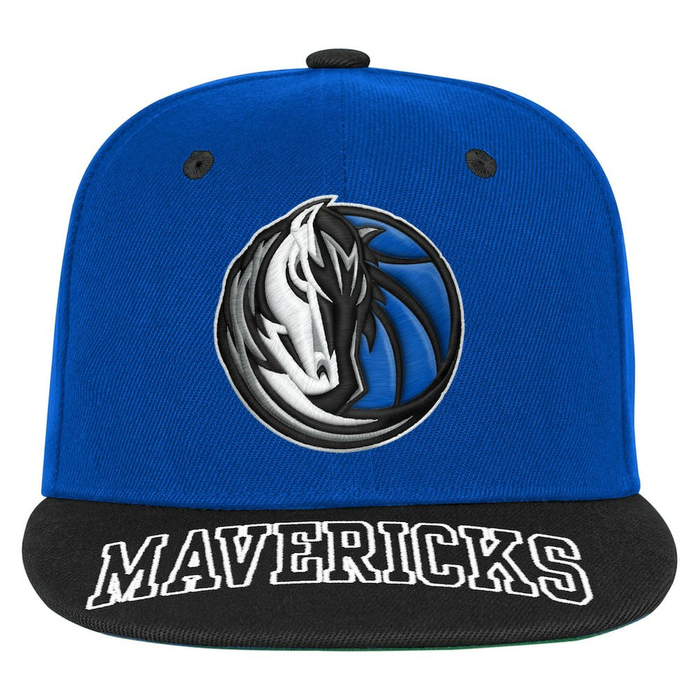 Dallas Mavericks Outerstuff Youth Two-Tone Snapback Hat sale - Blue/Black cheap