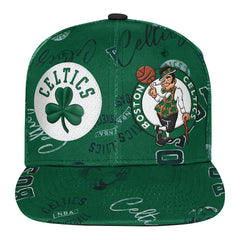 Boston Celtics Outerstuff Youth Street Hooper Allover Print Snapback Hat - Kelly Green sale